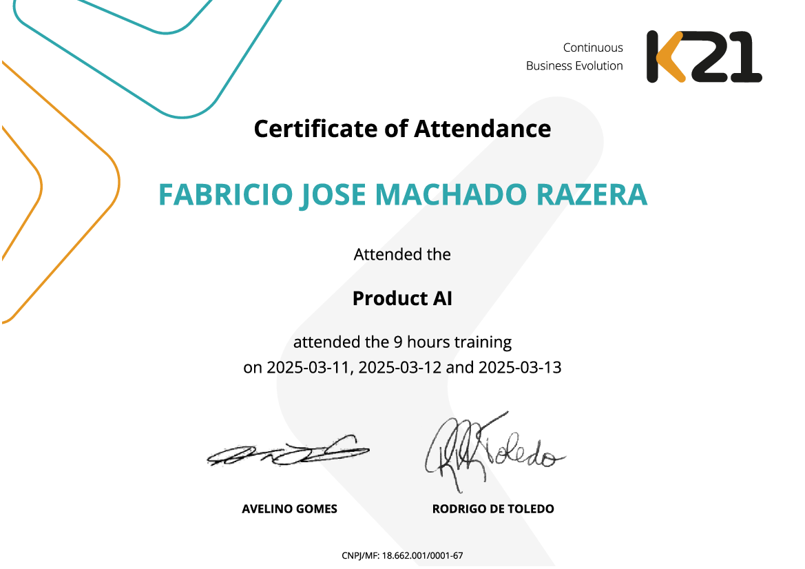Certificado K21